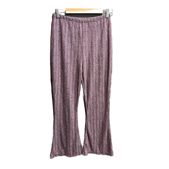 Free People Pull On in Your Eyes Jumpsuit Blue Combo Flare Women's Pants Size M - Picture 2 of 5